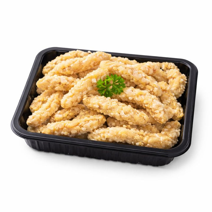 Crumbed calamari strips 400g