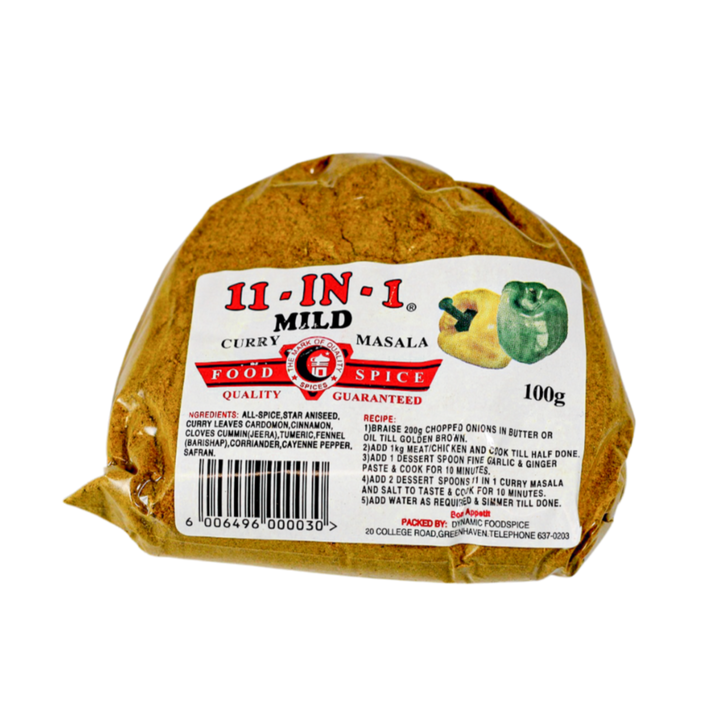 11 in 1 mild curry masala packaged