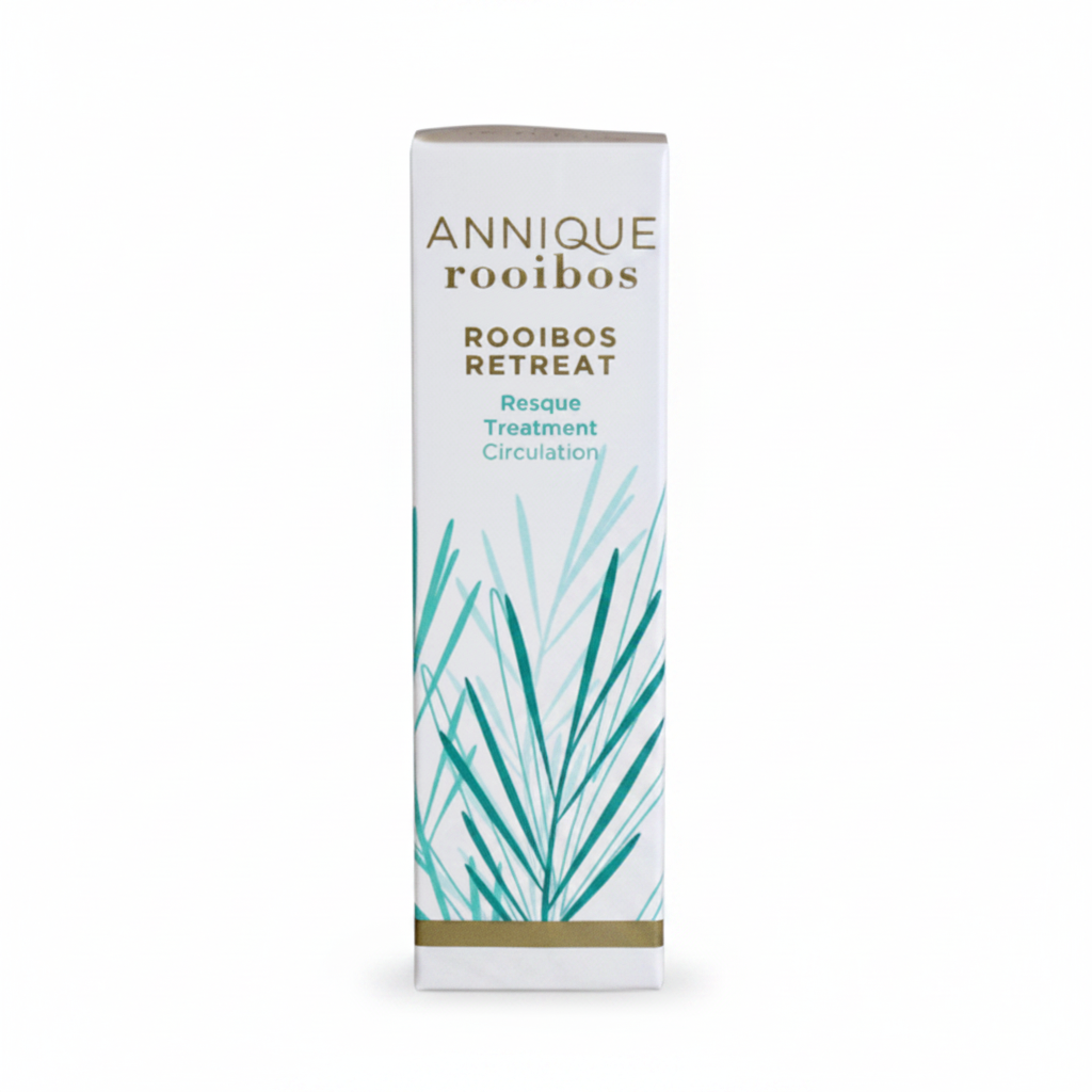 Annique Rooibos Retreat skincare product packaging on a white background